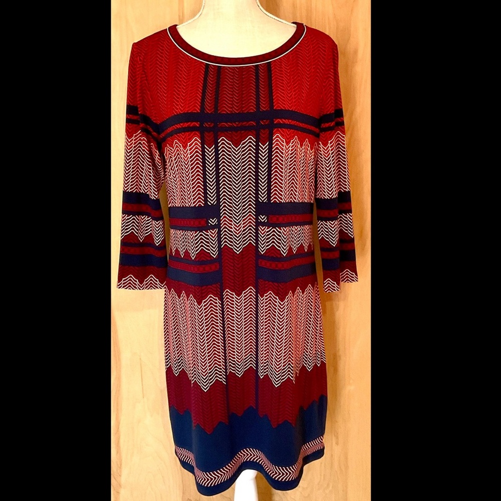 Max Studio Patterned Mini Dress - Euc - image 1